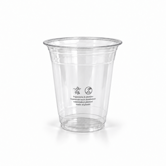 Skaidrus puodelis, 92mm, 400ml, 12/14oz, 1000 vnt/dėž